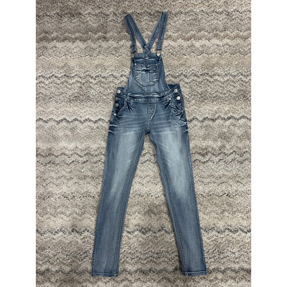 Wallflower Womens Light Blue Distressed Bibs/Overalls Women’s Size XS